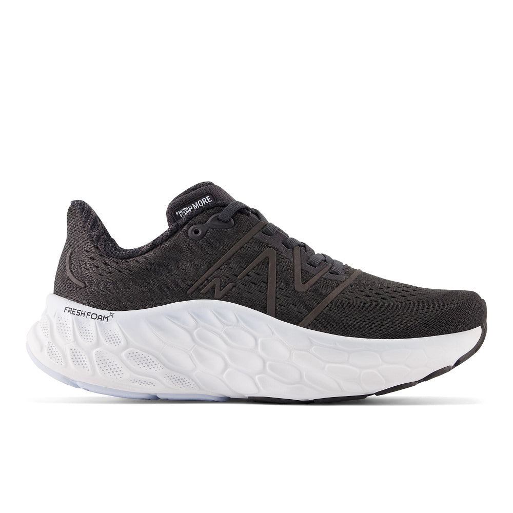 Women's New Balance Fresh Foam X More v4, Black, 11 B Medium