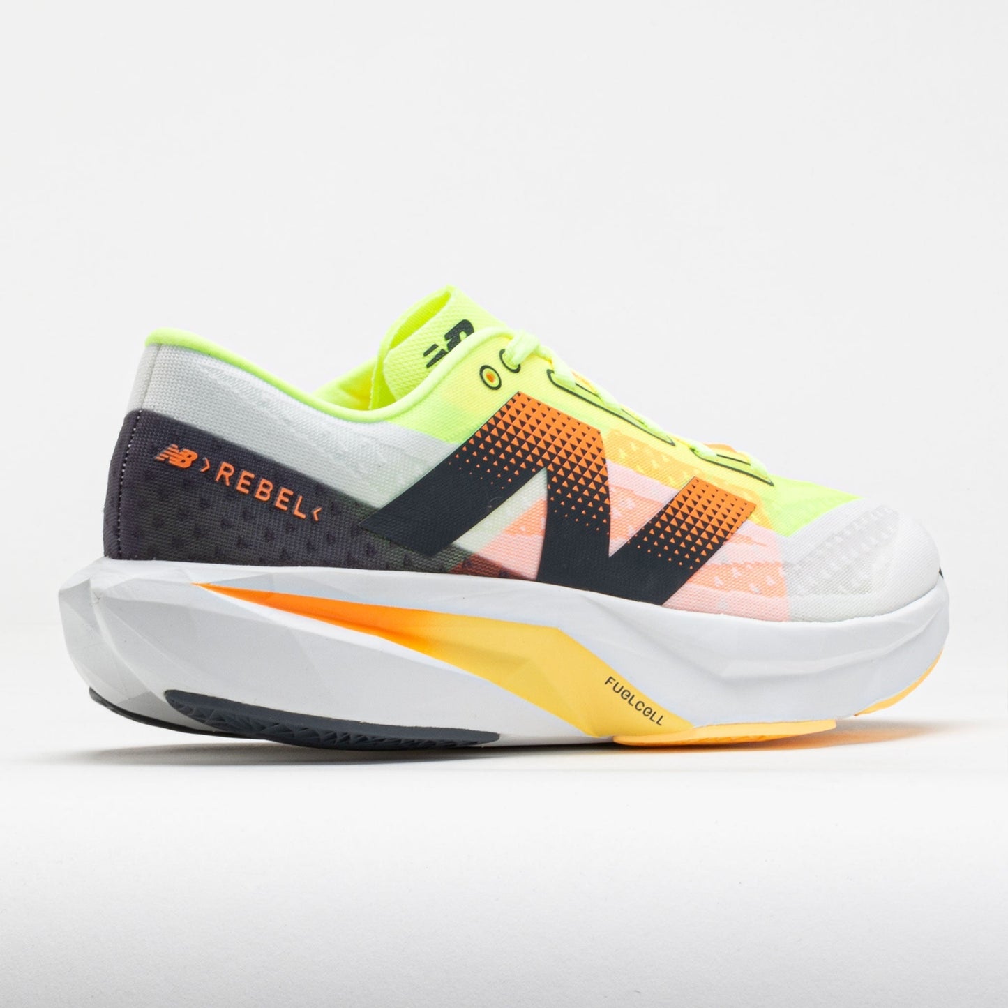 New Balance FuelCell Rebel v4 Men's White/Lime Glo/Hot Mango
