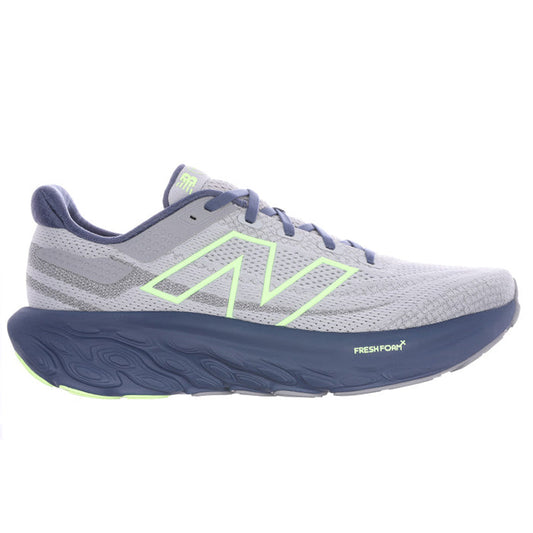 Men's New Balance Fresh Foam X 1080v13, Raincloud/Vintage Indigo/Bleached Lime, 14 D Medium