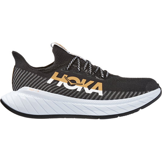 Men's Hoka One One Carbon X 3, Black/White, 11.5 D Medium