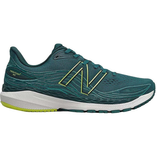Men's New Balance Fresh Foam X 860v12, Mountain Teal/Sulphur Yellow, 9.5 D Medium