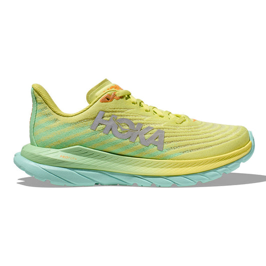 Women's Hoka One One Mach 5, Citrus Glow/Lime Glow, 11 B Medium