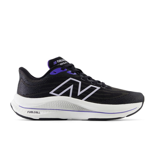Women's New Balance FuelCell Walker Elite, Black/Electric Indigo/Grey Violet, 8 B Medium