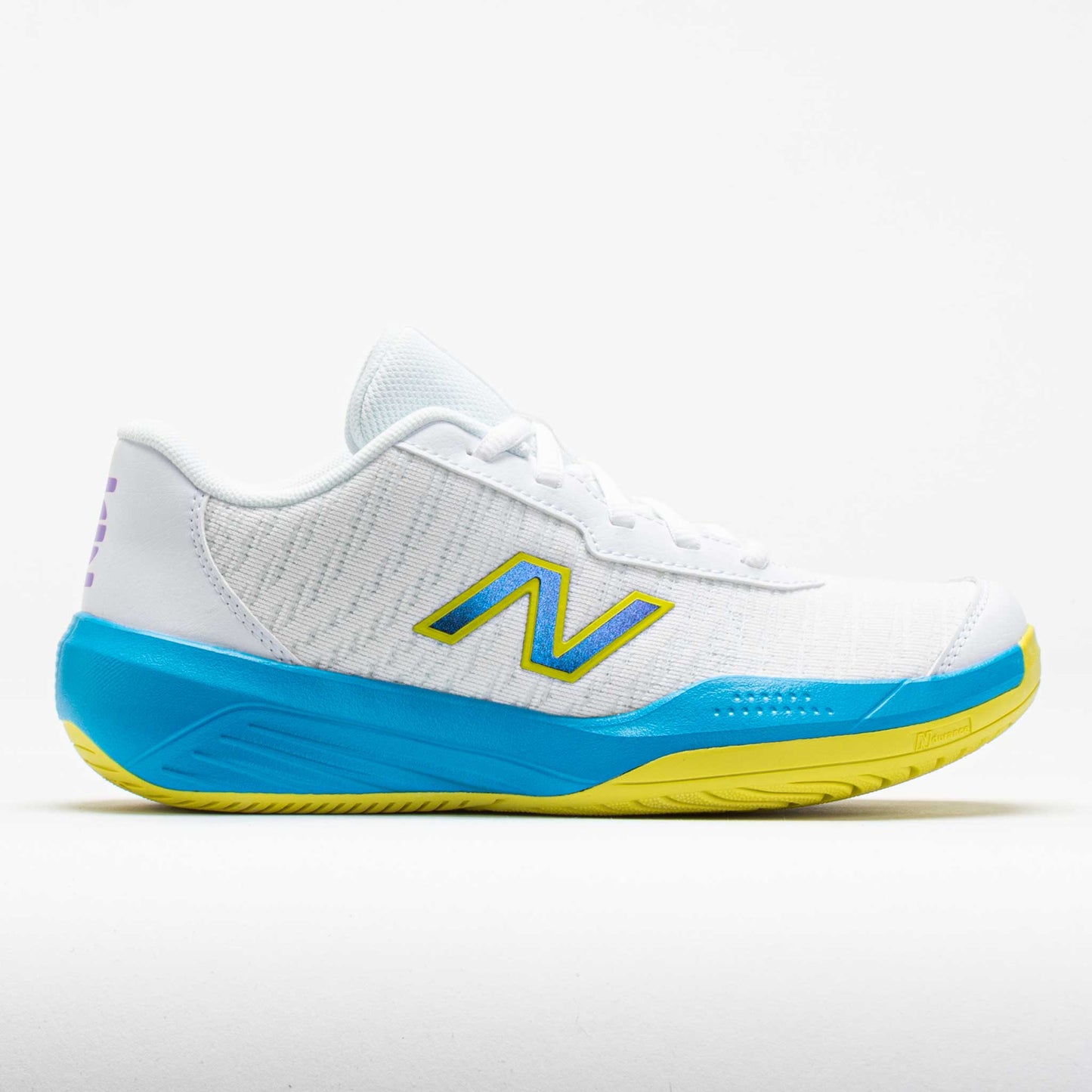 New Balance 996v5 Junior  White/Spice Blue